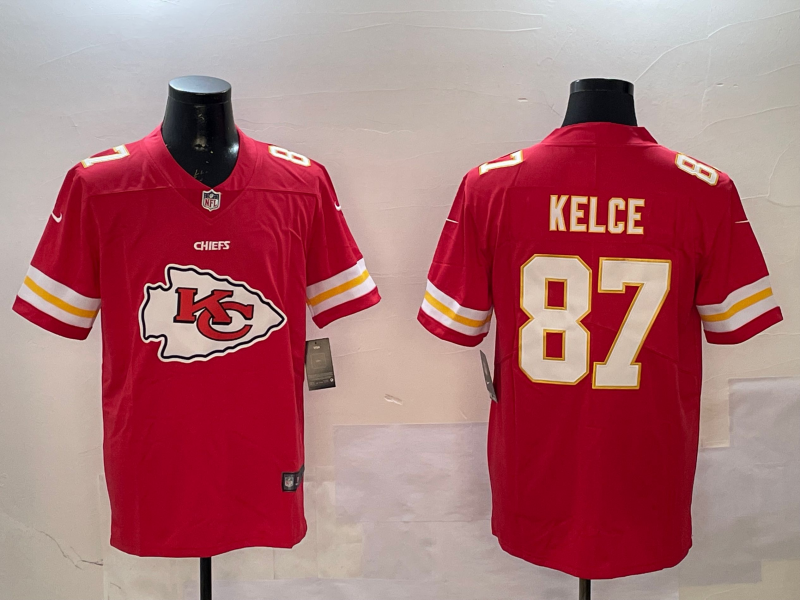 Men Kansas City Chiefs #87 Kelce red 2025 Nike Limited NFL Jersey 003